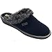 Price comparison product image Nordikas Womens 1357 Suede Mule Slipper 39 EU Marino/Blue