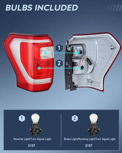 Image of Nilight Taillight Assembly for 2018-2021 Ford Expedition Drive Side