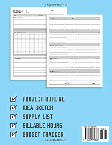 Project Management Planner: Task Outline Notebook, Business Personnel To Do Organizer, Budget Manager Journal, Idea Mind Map - Image 2