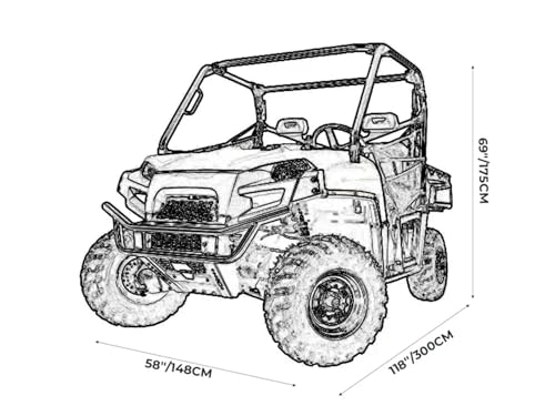 Housse UTV 420D imperméable pour CFMOTO Uforce 800 et Zforce 500 - 2