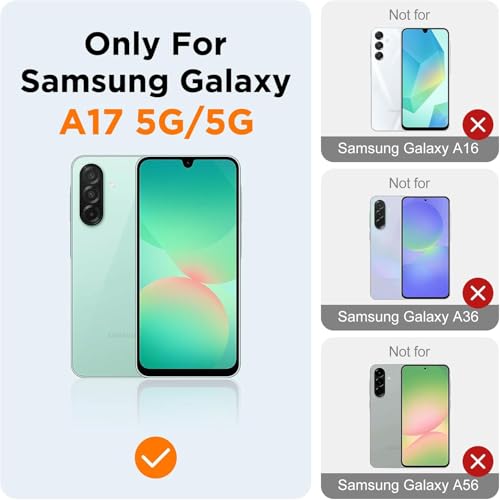 Image of DIZORO Microfiber Candy Case for Samsung A17 5G Smooth Touch Cushion Liquid Soft Silicone Gel Rubber Phone Cases Non-Slip Full Body Protective Shockproof Back Cover -Black