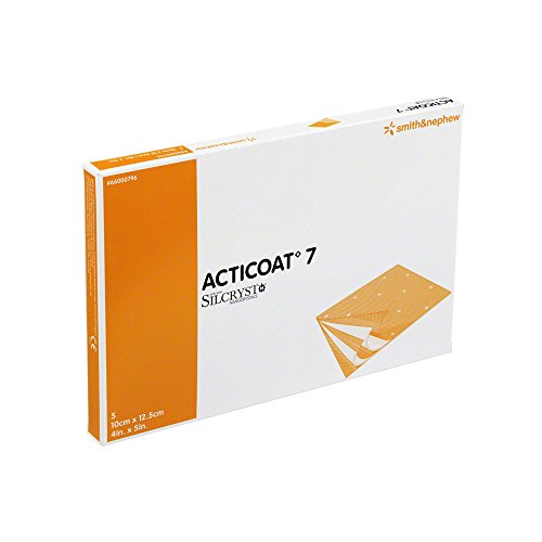 Acticoat* 7 Antimicrobial barrier 5 dressings (10cmx12.5cm) by smith&nephew