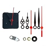 Kit completo meccanismo orologio con movimento silenzioso e 4 lancette decorative corte (D)