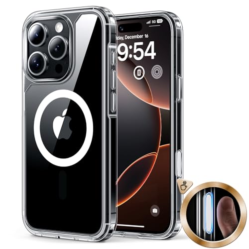 Coque iPhone 16 Pro Max transparente TAURI bouton capture protection militaire MagSafe