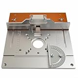 Construction durable : fabriquée à partir d'alliage d'aluminium de haute qualité avec une finition argentée + orange, cette plaque d'insertion résiste à l'érosion et à l'usure dans des conditions fréquentes d'atelier ; légère mais design maintient la durabilité sans ajouter de poids excessif à votre installation.