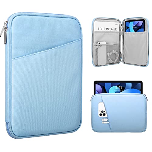 Image of TiMOVO 9-11 inch Tablet Sleeve Bag with Pocket, Light Blue | Fits iPad 11 inch A16 2025, iPad 10.9 inch /10.2 inch, Air 11 inch 5th /4th Gen, Galaxy Tab A9+ /A11 Plus 11 inch