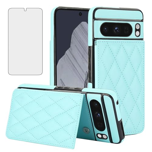 Coque Google Pixel 8 Pro Asuwish avec porte-carte RFID et verre
