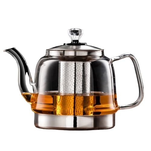 Nizzvlo�K���X IH�Ή��g���n���h�u���[����304�X�e�����X�K���X�ϔM�d���F��������e�ʔj�􂵂Ȃ��}����M �ϔM���z�E�P�C�_�ϔM�X�e�����X�t�B���^�[�t���t���[�c���t�������p������ (�V���O���|�b�g,1400ML)