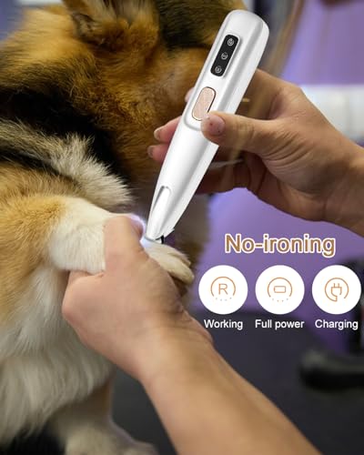 Image of Dog Clipper, Silent & Effective Pet Grooming with LED Light, USB Rechargeable for Cats & Dogs