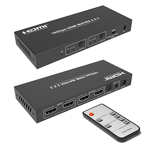 BUNGPUNG HDMI 分配器 1入力2出力 同時出力 8K@60Hz 4:2:0 12bit 4K@120Hz 4:4:4 12bit 48Gbps HDMI 2.1 HDCP 2.3 HDR対応 スマートEDID Amazon | BUNGPUNG 4K@60Hz HDMI マトリックス 切替器 2入力2出力