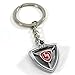 Rotary13B1 Wankel Rotary Heart Key Chain - Red