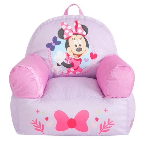 Disney Minnie Mouse Sofa Bean Bag Armchair Soft Plush Lounge Chair for Bedroom or Playroom