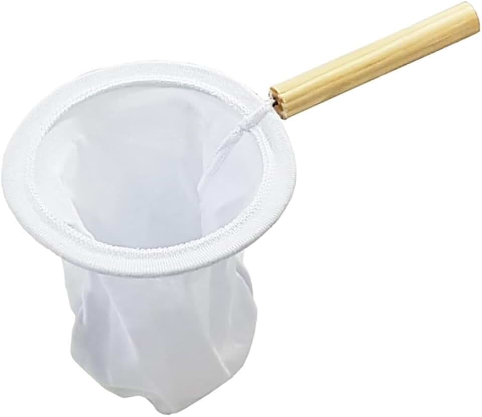 Coador de Café de Pano Grande com Cabo de Madeira Reutilizável e Sustentável