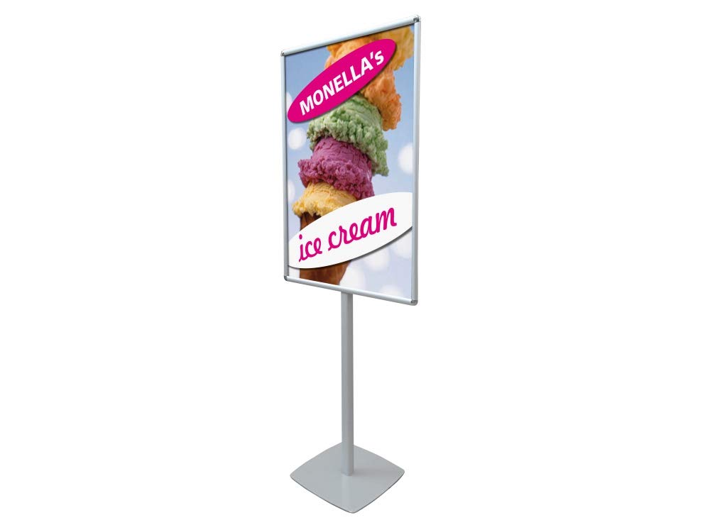 CORNICE A SCATTO AUTOPORTANTE 70X100 MONOFACCIALE Info Pole Design