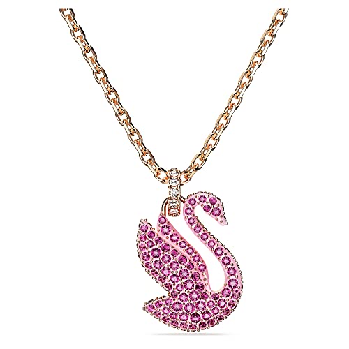 Swarovski Iconic Swan Drop Ohrhänger, Rosé Vergoldete Ohrringe im...