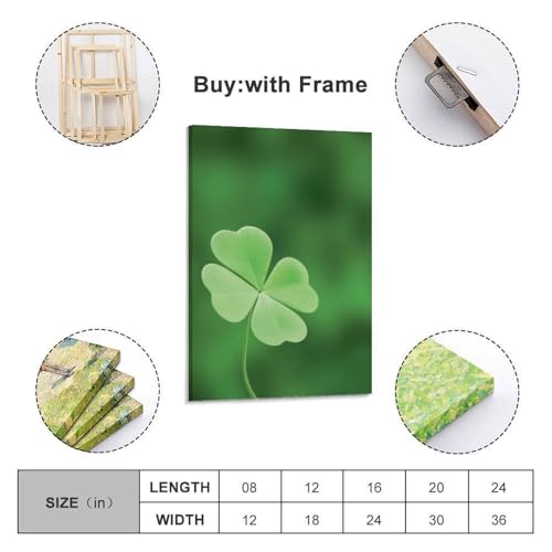Trèfle à quatre feuilles déco murale moderne cadeau idéal pendaison - 2