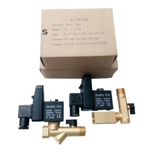Électrovanne laiton 1/2 pour purger automatiquement les canalisations d'eau sous pression 16 bar