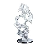 Größe: 75 * 38CM DAMAI STORE Einfaches Modern Wohnzimmer-Dekoration Hotel Lobby Hauptdekoration Transparente Harz-Glas-Skulptur Abstraction Dekoration 75 * 38CM