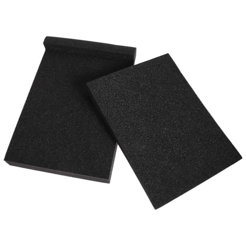 CONGARTENO 2個 防音スピーカー用防震スポンジパッド 高密衝撃吸収サウンドアイソレーションマット スタジオモニターやサブウーファー対応