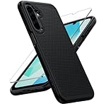 FNTCASE for Galaxy A17/A16 5G Phone Case - Samsung A17 Military Grade Drop Protection, 14ft Drop Tested, Screen Protector Included, Anti-Slip Matte Textured, TPU+PC Dual Layer Shockproof Cover (Black)
