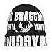 No Bragging Until Your Dragging Fashion Beanie Slouchy for Unisex Skull Winter Hats Cap Black