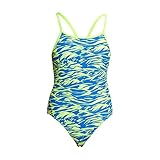 Funkita Badeanzug Diamond Back Blizzard Blitz - Schwimmanzug für das Schwimmtraining, Größe:164