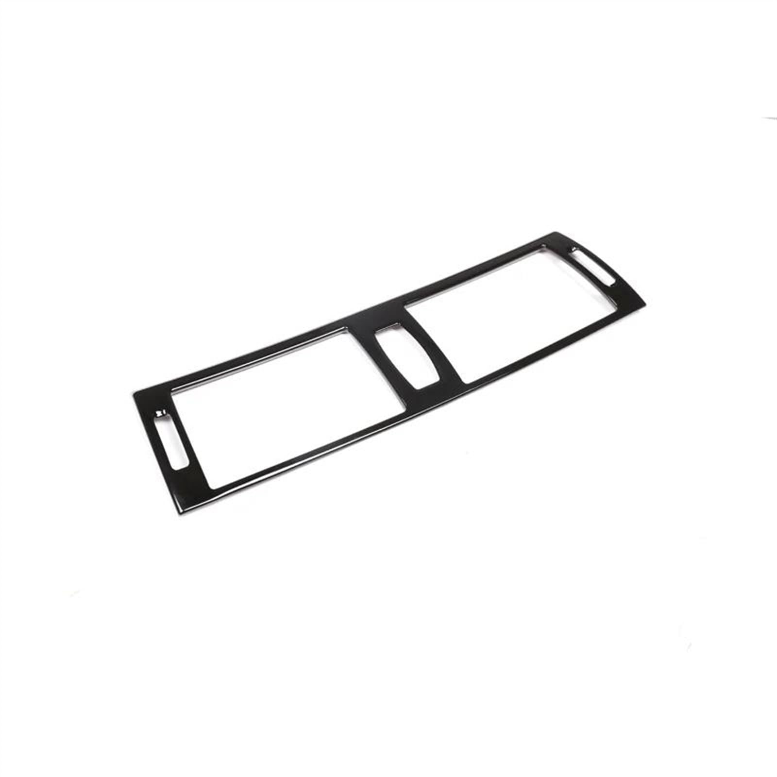 Yeskit Black Abs Car Central Control Air Conditioning Outlet Frame Decoration Sticker For X5 E70 X6 E71 2008-2013(Black)