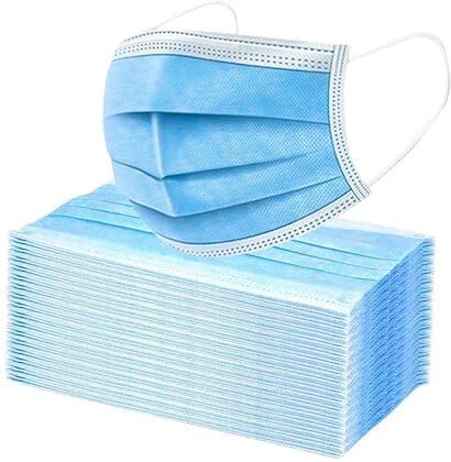 Disposable 3 Ply Blue Face Masks with Fabric Loop - Pack of 100 – Comfortable, Secure, and Breathable Protection. (Loop Face Mask) (LOOP_FACE/100) - Image 9 thumbnail