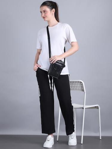 Image of Mack Jonney Striped | Relaxed Fit | Polyster Lycra Trackpant for Women-M01