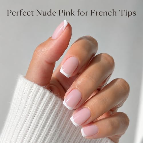 Image of AZUREBEAUTY 15ml Nude Pink Rubber Base Builder Color Gel for Thin Nails