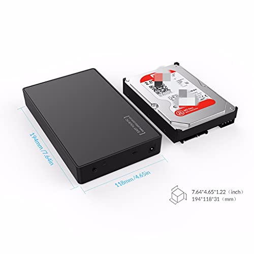 Caja externa para disco duro SATA a USB 3.0 compatible 2.5 y 3.5 pulgadas miniatura 4