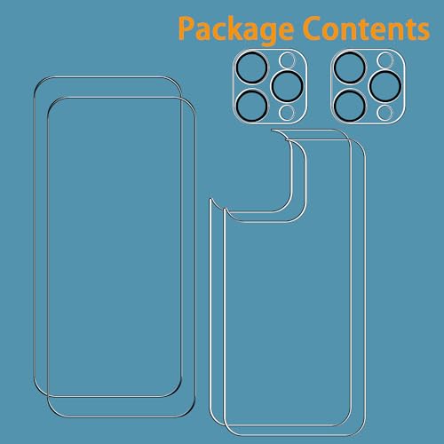 Front and Back Protector for iPhone 15 Pro + Camera Lens Protector by BIGFLYANTS - Used condition - Image 8