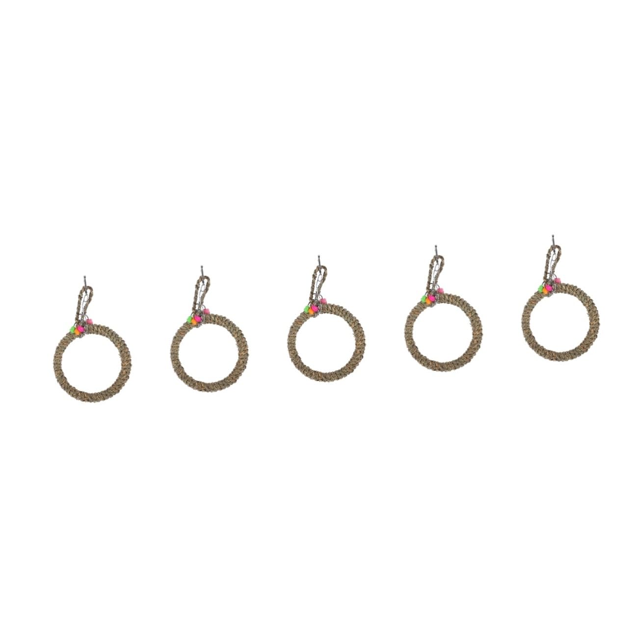 minkissy 5 Pezzi Supporto Per Trespolo Per Pappagalli Altalena Per Uccelli Giocattolo Per Calopsitte Set Da Gioco Decorativo Per Gabbia Per Uccelli