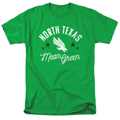 LOGOVISION University of North Texas Mean Green Unisex Adult T Shirt, Kelly Green, X-Large