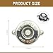 Zeathery Radiator Cap, 16 PSI Dual Lug Design Sealed Tank Cap, Replacement Conversion Kit, Universal Fit for Most Cars (Silver)