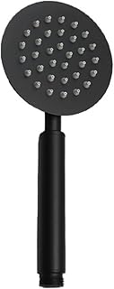 Square Hand Held Shower Head Handshower Head Stainless Steel Shower Handheld Bath Head Cleaner Exquisite Shower Accessories(Matte Black Round)