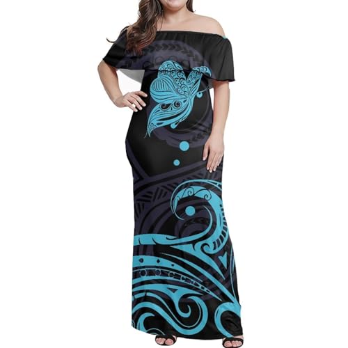 Zhangruoheng Butterfly Polynesian Tribal Puletasi Samoa Island