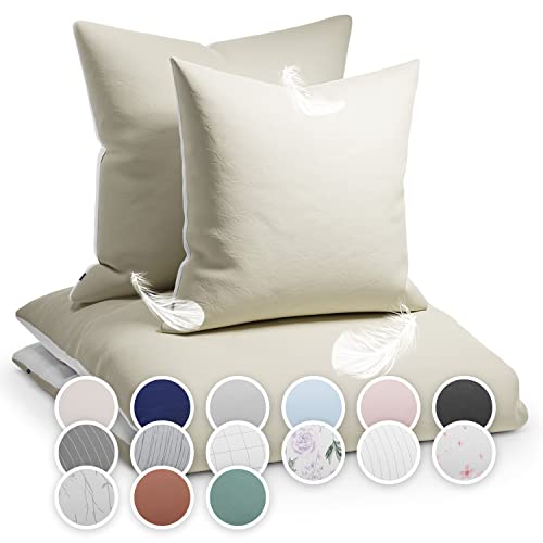 sleepwise Bettwäsche 200x200 Winter Bettwäsche 3tlg - ÖKO-TEX, Traumhaft Weich, Atmungsaktiv, Bügelfrei & Knitterfrei, Bettbezug Set mit 2X 80x80...