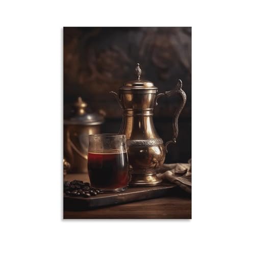 Toile murale cafe turc pour creer une ambiance chaleureuse au salon