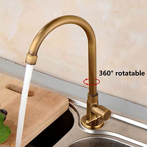 Robinet de cuisine rétro pour évier de vanité, idéal rénovation charme ancien