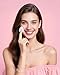 8 PCS Mini Powder Puff, Velour Finger Setting Powder Puffs for Face, Small Drop-Shaped Makeup Sponge (Black+White+Nude+Pink)