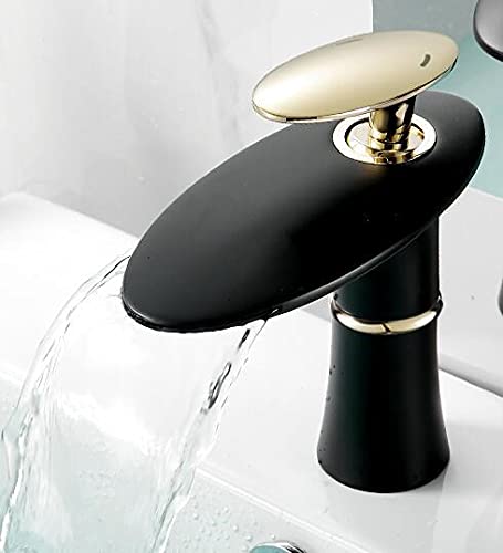 Robinet à poignée unique cascade mitigeur lavabo eau chaude et froide