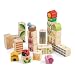 Tender Leaf Toys - 24 Piece Garden Themed Push & Click Stacking Blocks - Developmental Toy with Animal & Nature Themed Graphics - Develops Strategic Thinking & Fine Motor Skills - Kids 18 Months +