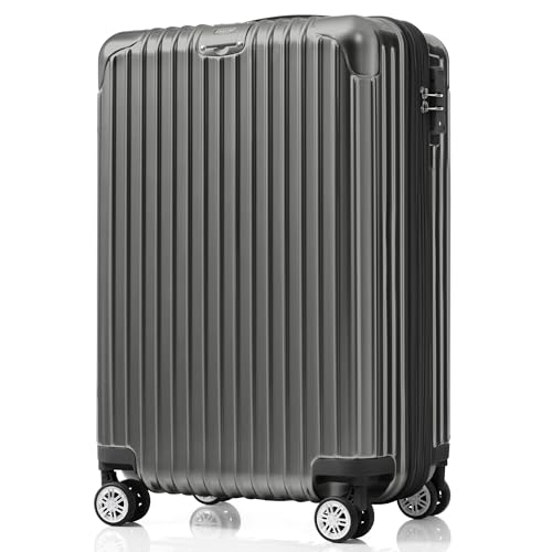 [HIROHRTV] �L�����[�P�[�X S�T�C�Y ��e�� �g�� �y�� �É� TSA���b�N ���킢�� ���� ������� �r�W�l�X ���s suitcase (�O���[, S)