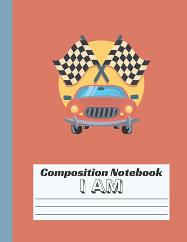  I AM Planes, Trains, and Automobile Affirmations & Inspirational Composition Notebook for Kids, Tweens, and Teens