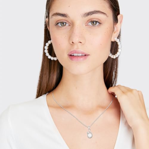 Sereney-Sterling-Silver-Freshwater-Pearl-Necklace-for-Granddaughter-Christmas-Gifts-for-Teen-Girls-Daughter-Necklace-from-Dad-as-Daughter-Baptism-Gifts-Young-Adult-Jewelry-for-Girls-Granddaughter-Gift