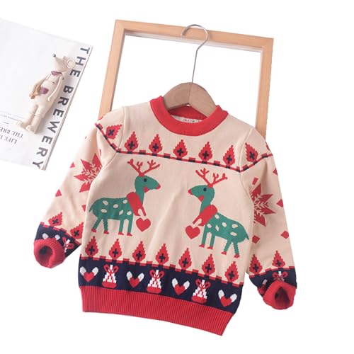 Image of Ugly Christmas Sweater for Girls Funny Xmas Knit Pullover Shirts Kids Child Holiday Jumper Tops Outfit 2-14 Years