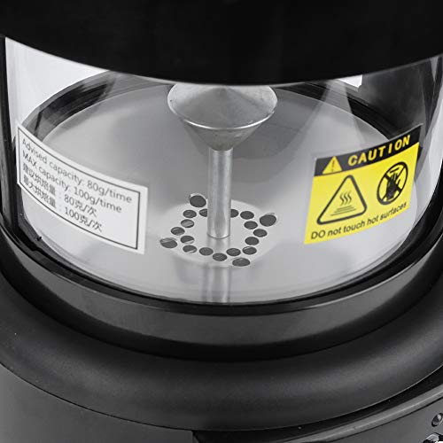 Resfriador de café elétrico, torrador de café automático UE 220‑240V 2 em 1 Copo transparente de tem