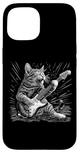 Bass Guitar Cat Jazz Rock Metal Music Blues Kitty �X�}�z�P�[�X iPhone 15 �p