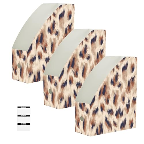 Chemise de rangement pliable lion amande lot de 6 trieurs de document 23x30 cm pour maison et bureau